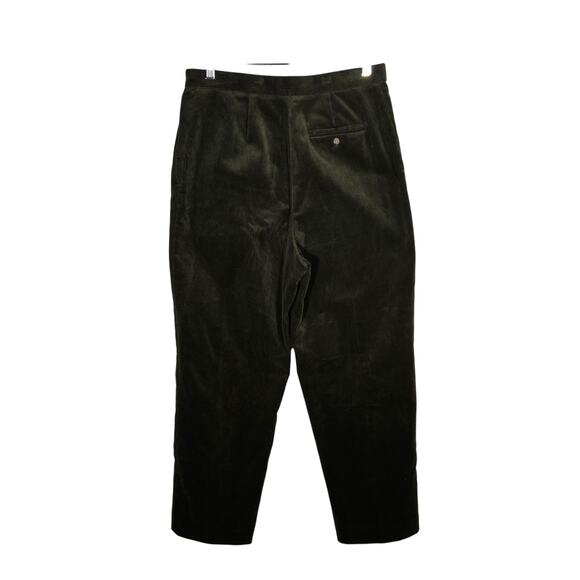Vtg Corduroy Trousers Cropped Pants 6 High Straight Leg Goblin Cottage Academia - Picture 6 of 6